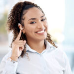 Deaf,,Hearing,Aid,And,Woman,With,Disability,And,Healthcare,Tech,