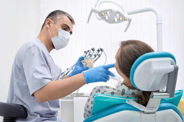 An,Orthodontist,Conducts,A,Consultation,On,Dental,Prosthetics.,Doctor,Dentist