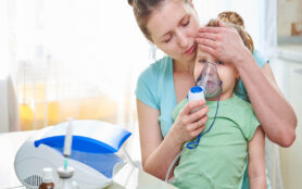 Medicine,On,The,Table.,The,Woman,Holds,The,Child,,Checks