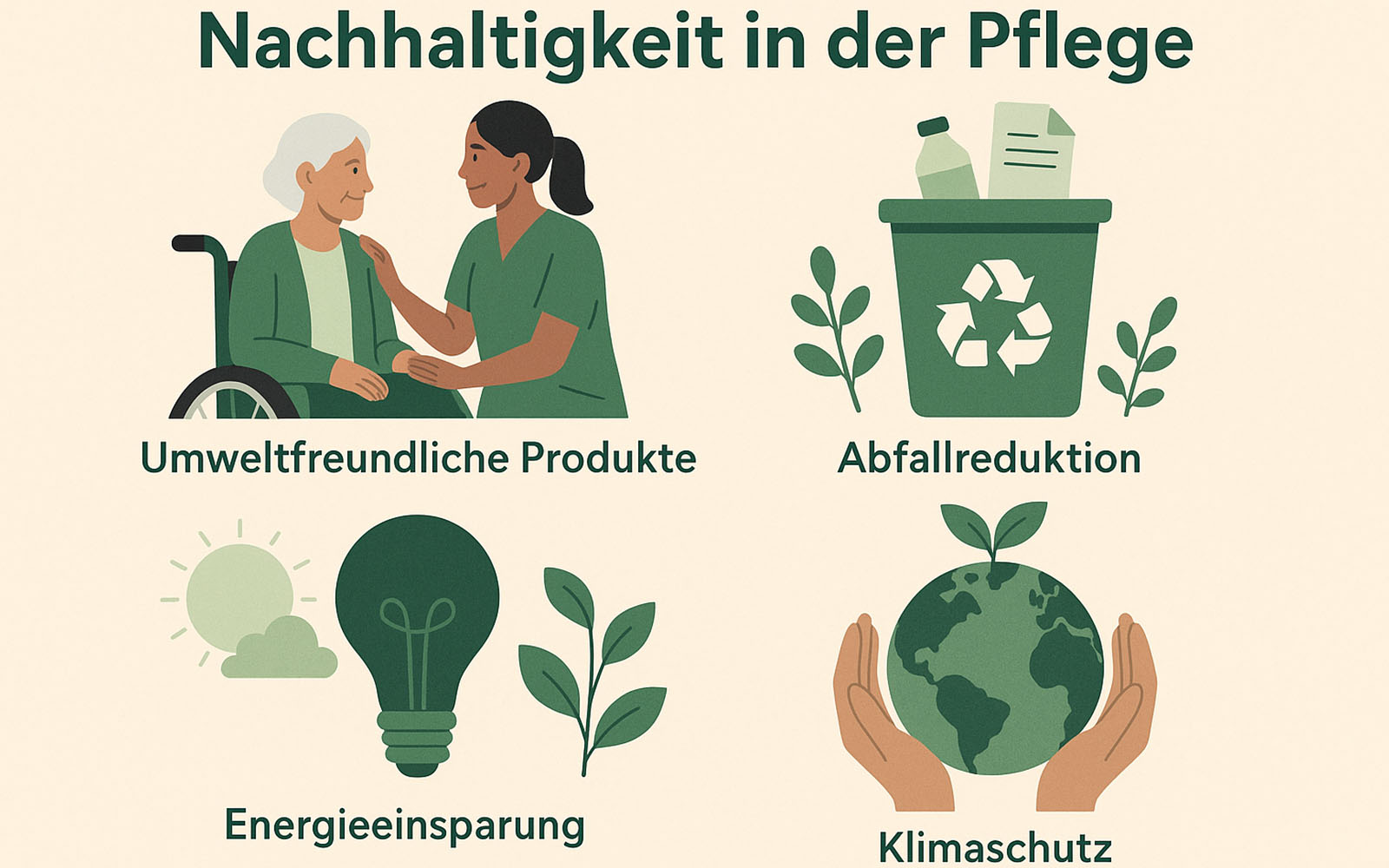 Nachhaltigkeit Pflege